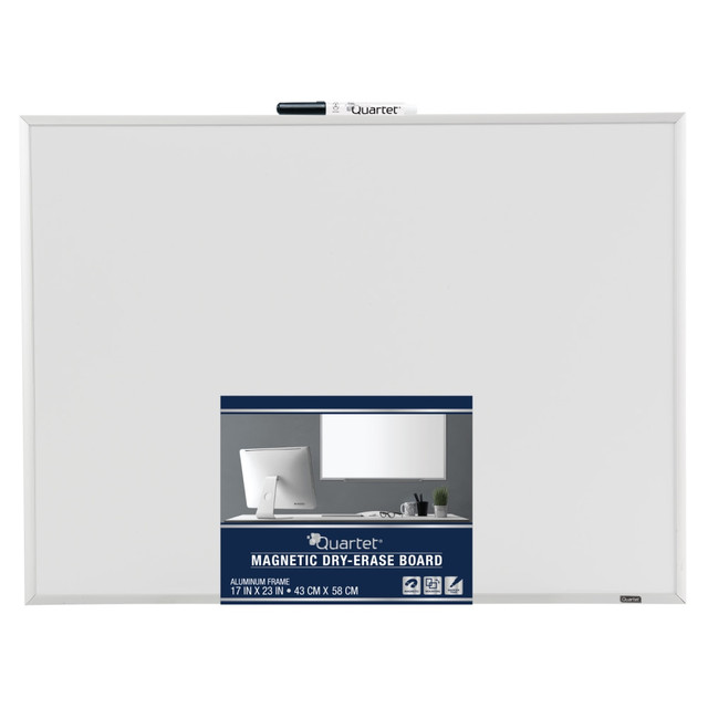 ACCO BRANDS USA, LLC 40301 Quartet Magnetic Dry-Erase Whiteboard, 17in x 23in, Aluminum Frame With Silver Finish ACCO BRANDS USA, LLC 40301 Quartet Magnetic Dry-Erase Whiteboard, 17in x 23in, Aluminum Frame With Silver Finish