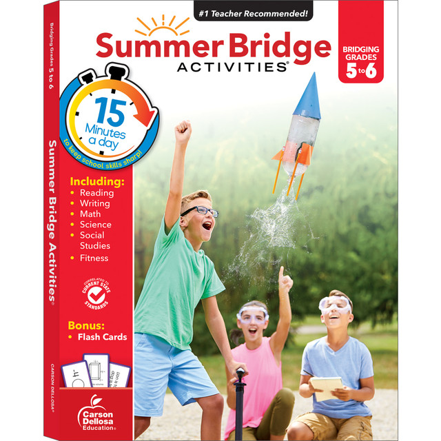 CARSON-DELLOSA PUBLISHING LLC Carson-Dellosa CD-704701  Summer Bridge Activities Workbook, 3rd Edition, Grades 5-6