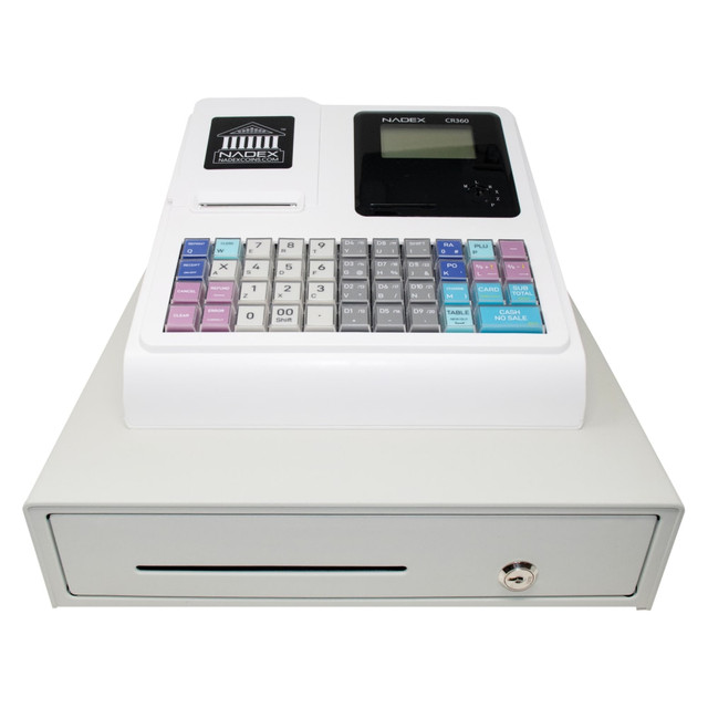 DIGITAL ENERGY NXTE-1379 Nadex Coins Thermal-Print Electronic Cash Register, White, NWHNXTE1379 DIGITAL ENERGY NXTE-1379 Nadex Coins Thermal-Print Electronic Cash Register, White, NWHNXTE1379