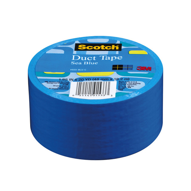 3M CO Scotch 920-BLU-C  Colored Duct Tape, 1 7/8in x 20 Yd., Blue