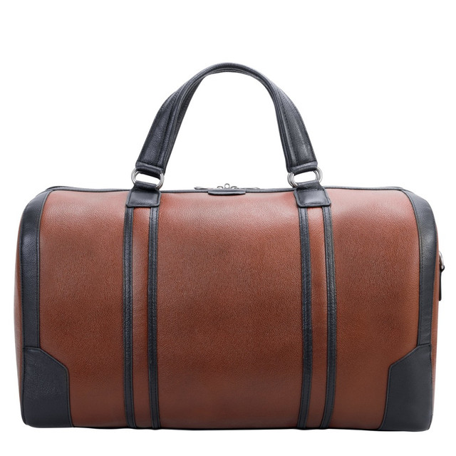 MCKLEIN COMPANY, LLC 18190 McKleinUSA Kinzie Leather Tablet Carry-All Duffel Bag, 12inH x 9inW x 20-1/2inD, Brown MCKLEIN COMPANY, LLC 18190 McKleinUSA Kinzie Leather Tablet Carry-All Duffel Bag, 12inH x 9inW x 20-1/2inD, Brown