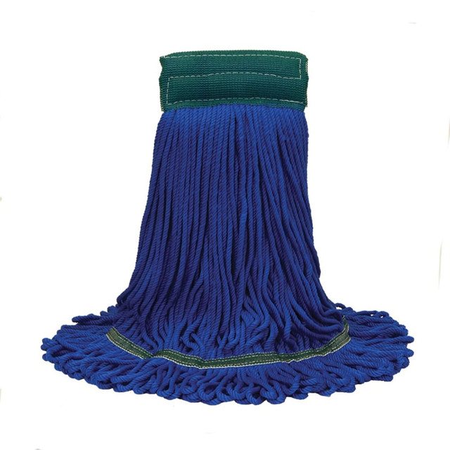 DIVERSEY 97207 Ocedar Commercial MaxiPlus Microfiber Loop-End Mop Heads, Large, Blue, Case Of 12 Mop Heads