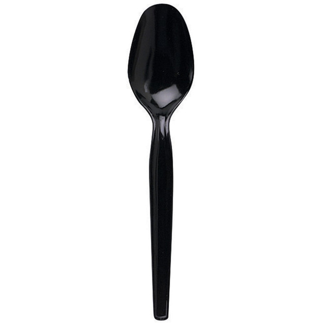 DIXIE FOODS Dixie TM517  Polystyrene Spoons, Black, Pack Of 1,000