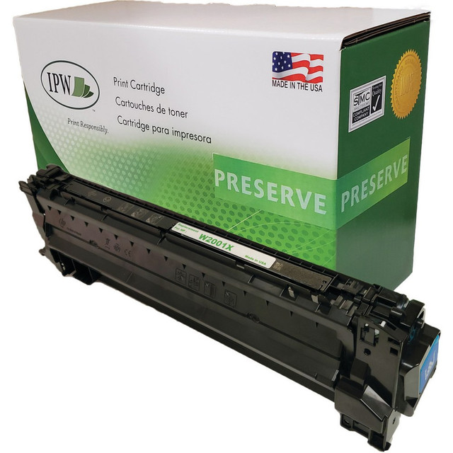 IMAGE PROJECTIONS WEST, INC. W2001XR-ODP IPW Preserve Remanufactured Cyan High Yield Toner Cartridge Replacement For HP W2001X, W2001XR-ODP