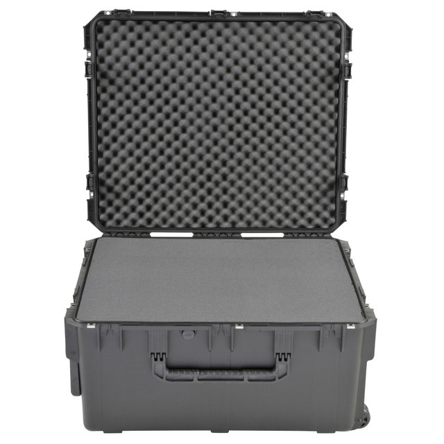 SKB CORPORATION SKB Cases 3I-3026-15BC  iSeries Pro Audio Utility Case With Cubed Foam Handle And Wide-Set Double Wheels, 30-3/4inH x 26inW x 15-1/2inD, Black