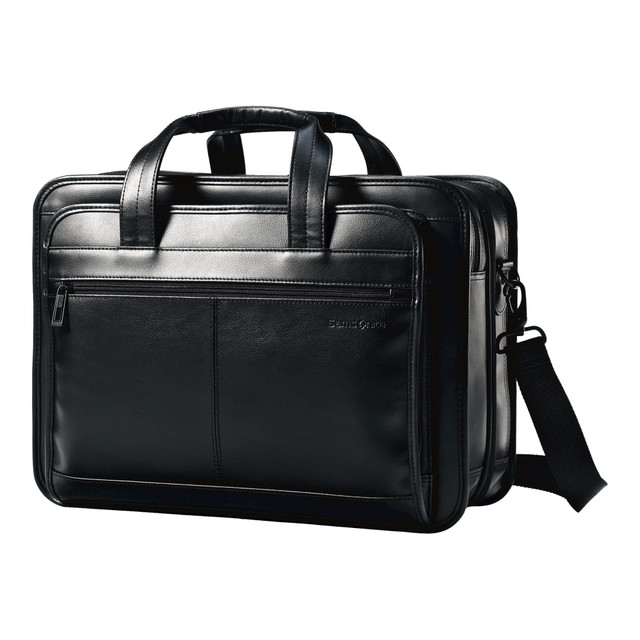 SAMSONITE LLC Samsonite 43118-1041  Leather Expandable Business Case - Notebook carrying case - 15.6in - black