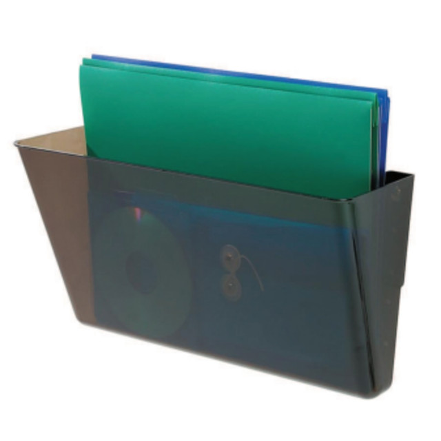 DEFLECT-O CORPORATION 73202 Deflecto Single Compartment Letter Size Stackable Wall File, Smoke DEFLECT-O CORPORATION 73202 Deflecto Single Compartment Letter Size Stackable Wall File, Smoke