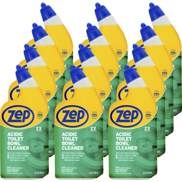 ZEP INC. ZUATBC32CT Zep Acidic Toilet Bowl Cleaner - 32 fl oz (1 quart) - Wintergreen Scent - White - 12 / Carton ZEP INC. ZUATBC32CT Zep Acidic Toilet Bowl Cleaner - 32 fl oz (1 quart) - Wintergreen Scent - White - 12 / Carton