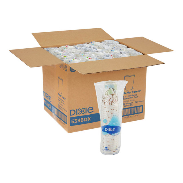 DIXIE FOODS 5338DXCT Dixie PerfecTouch by GP PRO Hot Cups, 8 Oz., Box Of 500