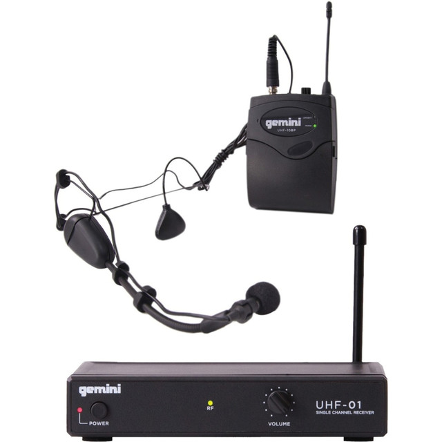 GEMINI INDUSTRIES INC Gemini Sound UHF-01HL-F2 gemini UHF-01HL: Wireless Microphone System - 521.50 MHz - 100 ft Operating Range