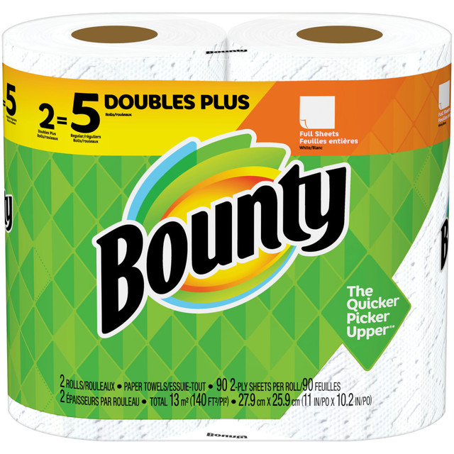 THE PROCTER & GAMBLE COMPANY Bounty 76229  Huge 2-Ply Paper Towels, Pack Of 2 Rolls