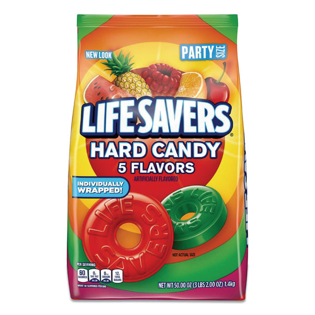 THE WRIGLEY COMPANY LifeSavers® 28098 Hard Candy, Original Five Flavors, 50 oz Bag