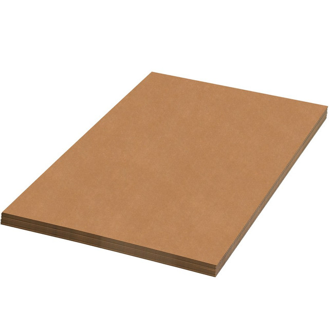 B O X MANAGEMENT, INC. Partners Brand SP6096  Corrugated Sheets, 60in x 96in, Kraft, Pack Of 5