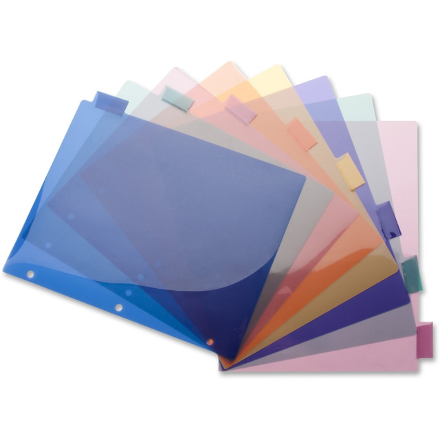 SP RICHARDS 32371 Business Source 3-Hole Poly Insert Index Dividers - 8 Print-on Tab(s) - 8.5in Divider Width x 11in Divider Length - Letter - Plastic Divider - Multicolor Tab(s) - Insertable - 8 / Set SP RICHARDS 32371 Business Source 3-Hole Poly Insert Index Dividers - 8 Print-on Tab(s) - 8.5in Divider Width x 11in Divider Length - Letter - Plastic Divider - Multicolor Tab(s) - Insertable - 8 / Set
