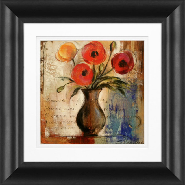 LCO DESTINY LLC 55246 Timeless Frames Marren Framed Floral Artwork, 10in x 10in, Love Poem II