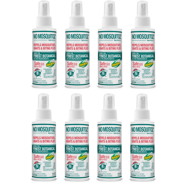 NONATZ 9175B95-4Z8-OD No Natz No Mosquitoz Botanical Bug Repellent, 4 Oz, Pack Of 8 Bottles
