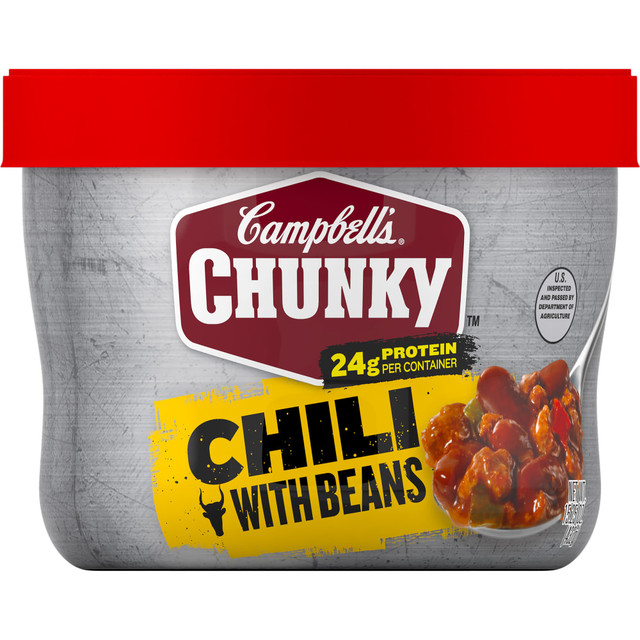 CAMPBELL SOUP COMPANY 200000015904 Campbells Chunky Roadhouse Beef And Bean Chili, 15.25 Oz, Case Of 8 Bowls