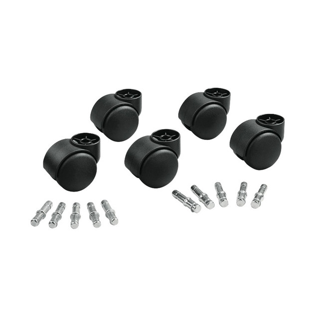 MASTER MANUFACTURING COMPANY 23620 Master Caster Futura Series Casters, Soft Wheel, Stem B For Metal Bases, Pack Of 5 MASTER MANUFACTURING COMPANY 23620 Master Caster Futura Series Casters, Soft Wheel, Stem B For Metal Bases, Pack Of 5