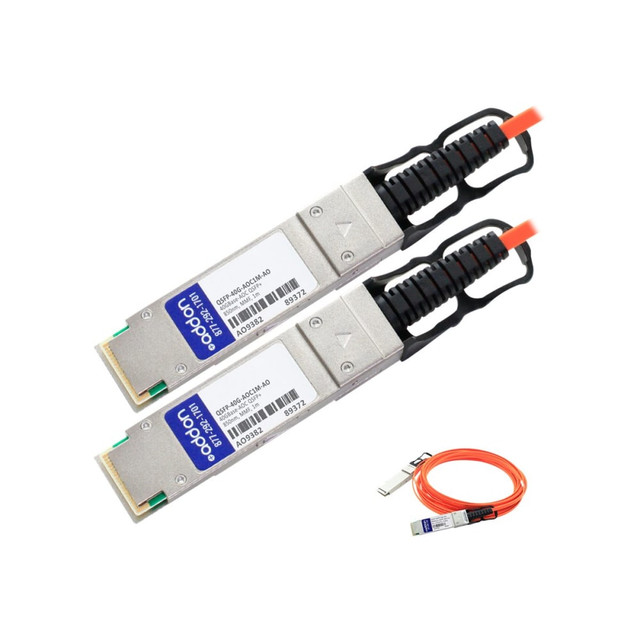 ADD-ON COMPUTER PERIPHERALS, INC. QSFP-40G-AOC1M-AO AddOn 1m Industry Standard QSFP+ AOC - Network cable - QSFP+ to QSFP+ - 1 m - fiber optic