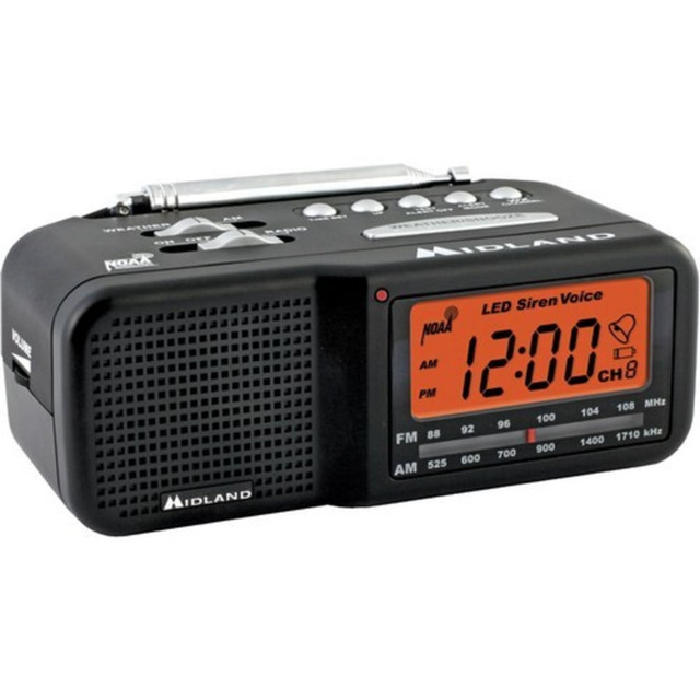 SANGEAN AMERICA, INC. WR-11 Midland WR11 Clock Radio - AM, FM