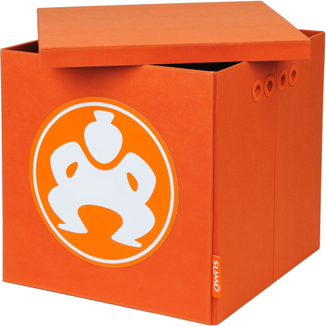MOBILE EDGE LLC SUMO ME-SUMO11188  Folding Furniture Cube - 18in Orange - External Dimensions: 18in Length x 2in Width x 18in Height - 21.27 gal - Stackable - Fiberboard, Fabric - Orange - For Multipurpose - 4