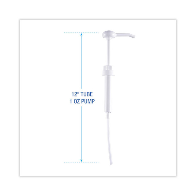 BOARDWALK 00417EA Siphon Pump, 1 oz/Pump, For 1 gal Bottles, Plastic, 12" Tube, White