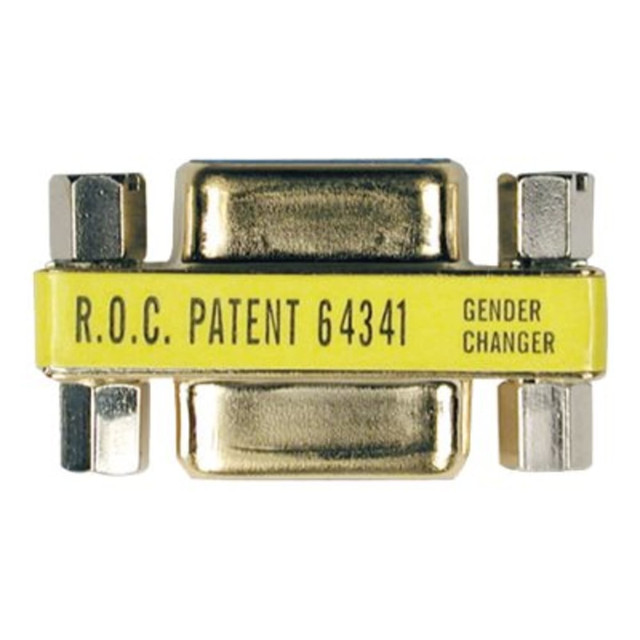 TRIPP LITE P152-000  Comapct Gold DB9 Gender Changer Adapter Connector DB9 M/M - Serial gender changer - DB-9 (M) to DB-9 (M)