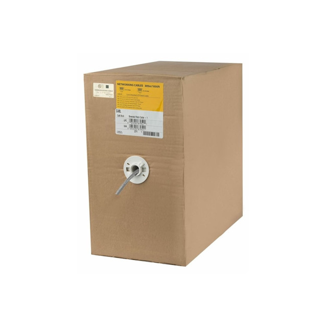 STARTECH.COM WIRC6PATGRRL  1000 ft Bulk Cat6 Ethernet Cable - Stranded - CM-Rated for In-Wall Use - Cat 6 UTP Patch Cable - Gray