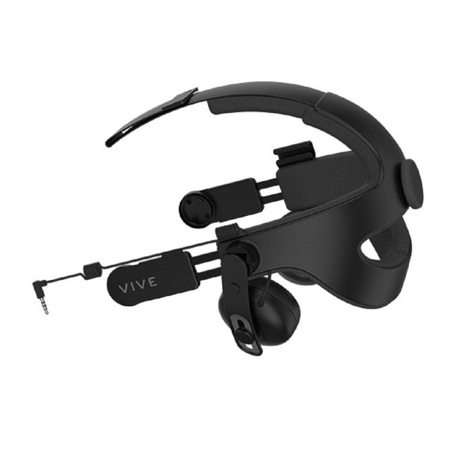 Immerse yourself in thrilling VR gaming with lush, clear audio. Soft padding, optimal weight distribution and an adjustable design that lets multiple users achieve a proper fit ensure that you will stay comfortable as you play.  Headset includes 2 speakers for immersive sound.  For use with your VIVE VR headset (sold separately).  Padded design with enhanced weight distribution helps ensure comfort as you play.  Dial in the back allows easy adjustments for a precise fit that accommodates multiple players.  Backed by the manufacturers 1-year limited warranty.