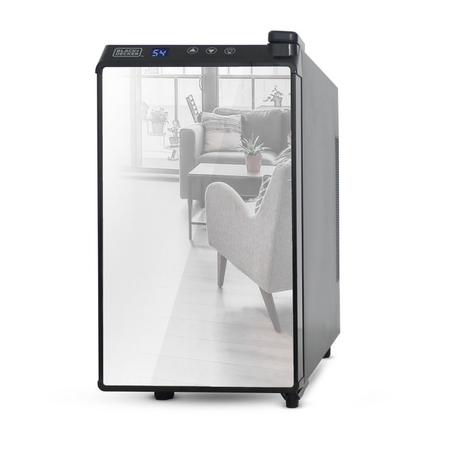 W APPLIANCE COMPANY LLC BD60326 Black+Decker Wine Cellar, 8-Bottle, Mirrored/Black W APPLIANCE COMPANY LLC BD60326 Black+Decker Wine Cellar, 8-Bottle, Mirrored/Black