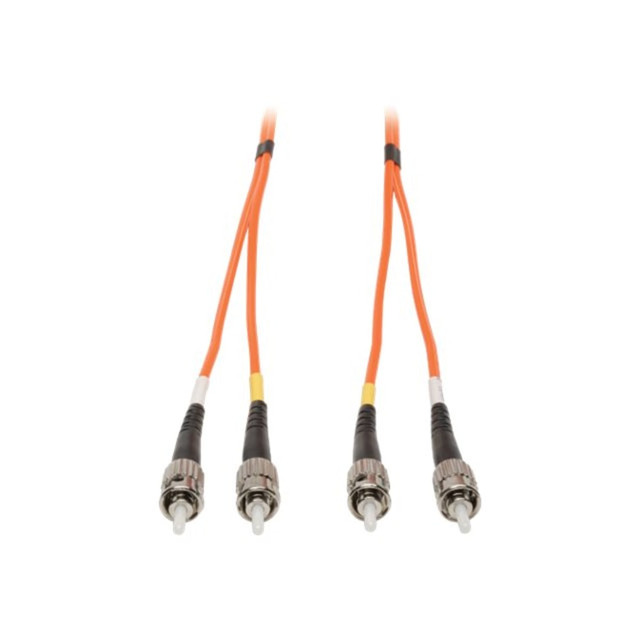 TRIPP LITE N302-08M Eaton Tripp Lite Series Duplex Multimode 62.5/125 Fiber Patch Cable (ST/ST), 8M (26 ft.) - Patch cable - ST multi-mode (M) to ST multi-mode (M) - 8 m - fiber optic - duplex - 62.5 / 125 micron - orange