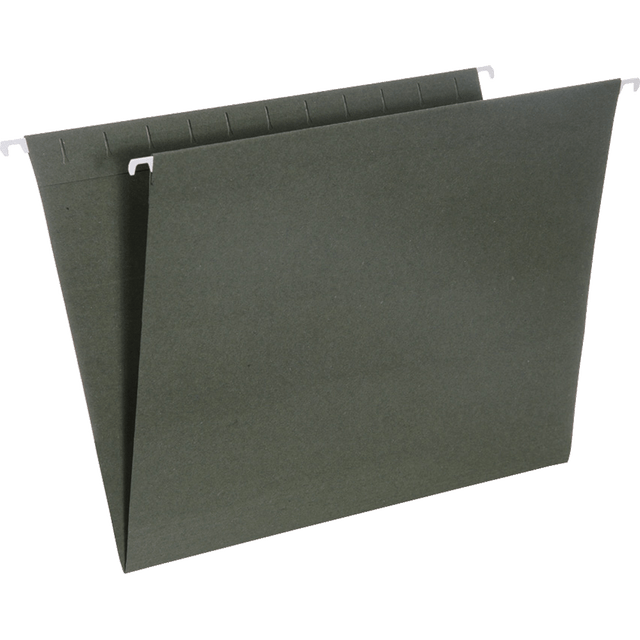 NATIONAL INDUSTRIES FOR THE BLIND 3649496 SKILCRAFT Hanging File Folders, 2in Expansion, Letter Size, Green, Box of 25 NATIONAL INDUSTRIES FOR THE BLIND 3649496 SKILCRAFT Hanging File Folders, 2in Expansion, Letter Size, Green, Box of 25