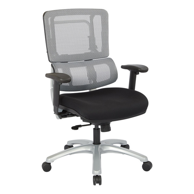 OFFICE STAR PRODUCTS Office Star 99666S-30 Pro-Line II Pro X996 Vertical Mesh High-Back Chair, Gray/Coal Black FreeFlex/Silver