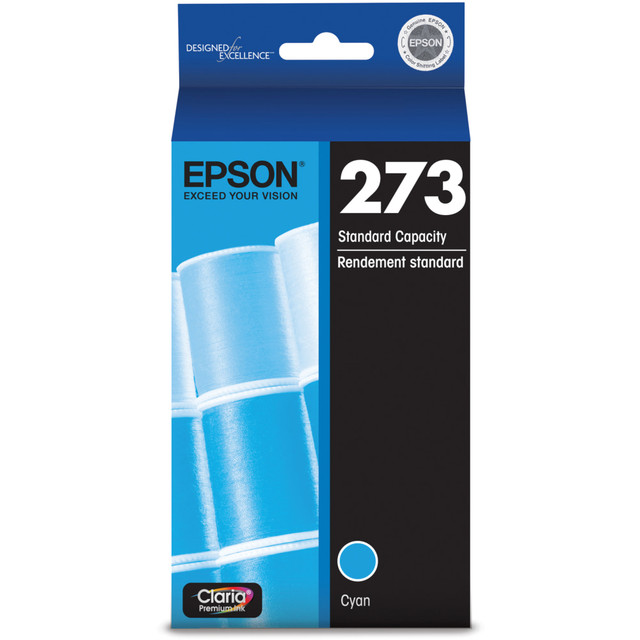 EPSON AMERICA INC. T273220-S Epson 273 Claria Premium Cyan Ink Cartridge, T273220-S EPSON AMERICA INC. T273220-S Epson 273 Claria Premium Cyan Ink Cartridge, T273220-S