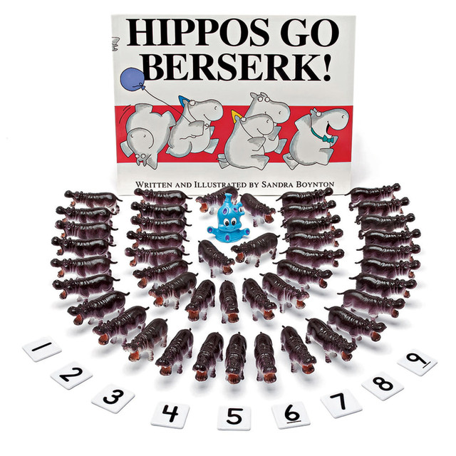 PRIMARY CONCEPTS, INC. PC-1528 Primary Concepts 3D Storybooks, Hippos Go Berserk, Set Of 2 Books