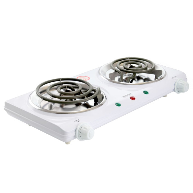 CRYSTAL PROMOTIONS 99575243M Better Chef Dual-Burner Electric Countertop Range, 3inH x 17inW x 9inD CRYSTAL PROMOTIONS 99575243M Better Chef Dual-Burner Electric Countertop Range, 3inH x 17inW x 9inD