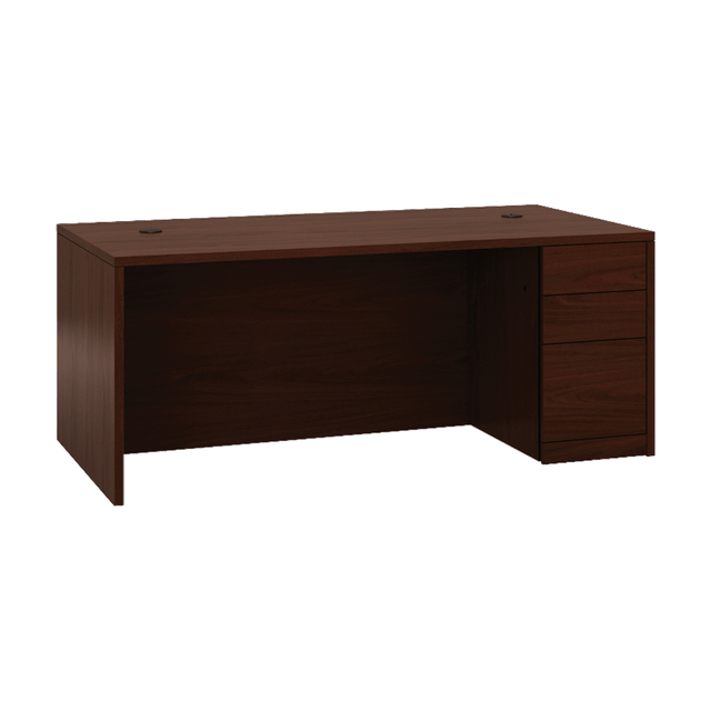 HNI CORPORATION 105895RNN HON 10500 72in W Right-Pedestal Computer Desk, Mahogany