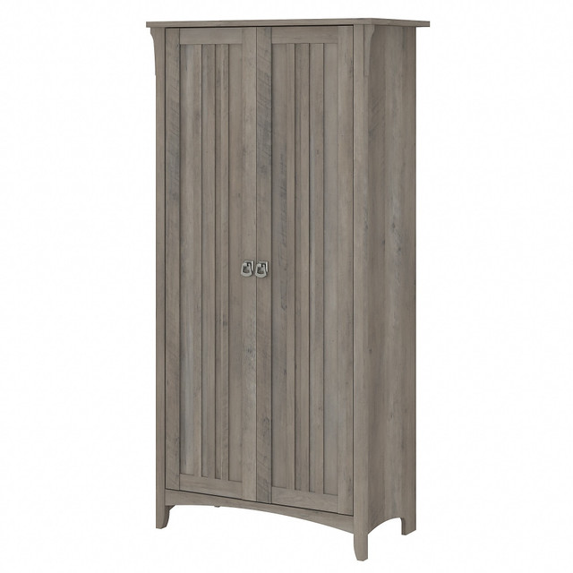 BUSH INDUSTRIES INC. SAS332DG-03 Bush Furniture Salinas Tall Storage Cabinet with Doors, Driftwood Gray, Standard Delivery BUSH INDUSTRIES INC. SAS332DG-03 Bush Furniture Salinas Tall Storage Cabinet with Doors, Driftwood Gray, Standard Delivery