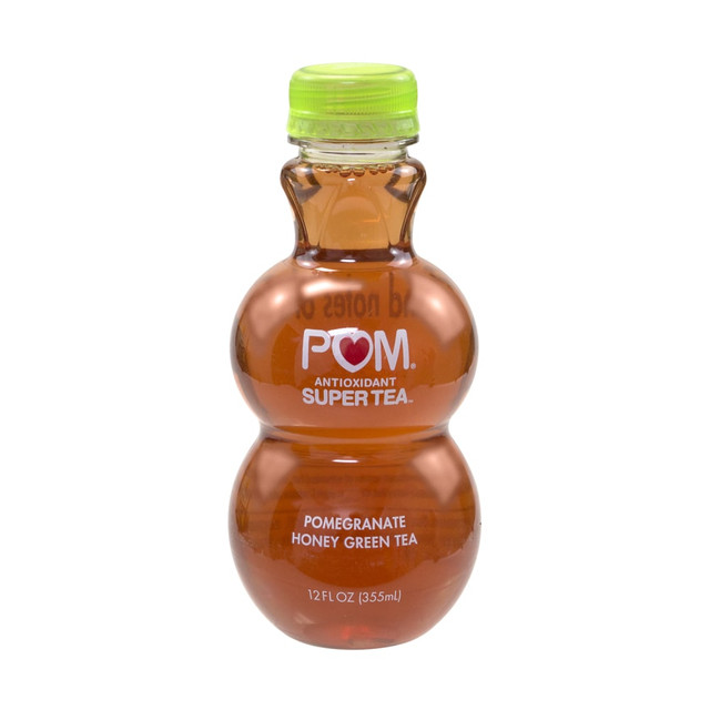 POM WONDERFUL, LLC 22612 Pom Antioxidant Super Tea Pomegranate Tea, Honey Green Tea, 12 Oz, Carton Of 6