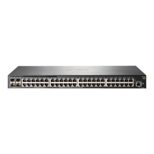 HP INC. Aruba JL254A#ABA HPE Aruba 2930F 48G 4SFP+ - Switch - L3 - managed - 48 x 10/100/1000 + 4 x 1 Gigabit / 10 Gigabit SFP+ (uplink) - rack-mountable