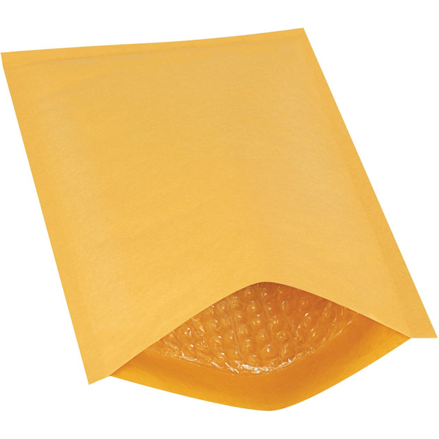 B O X MANAGEMENT, INC. B854 Partners Brand Kraft Heat-Seal Bubble Mailers, #1, 7 1/4in x 12in, Pack Of 100