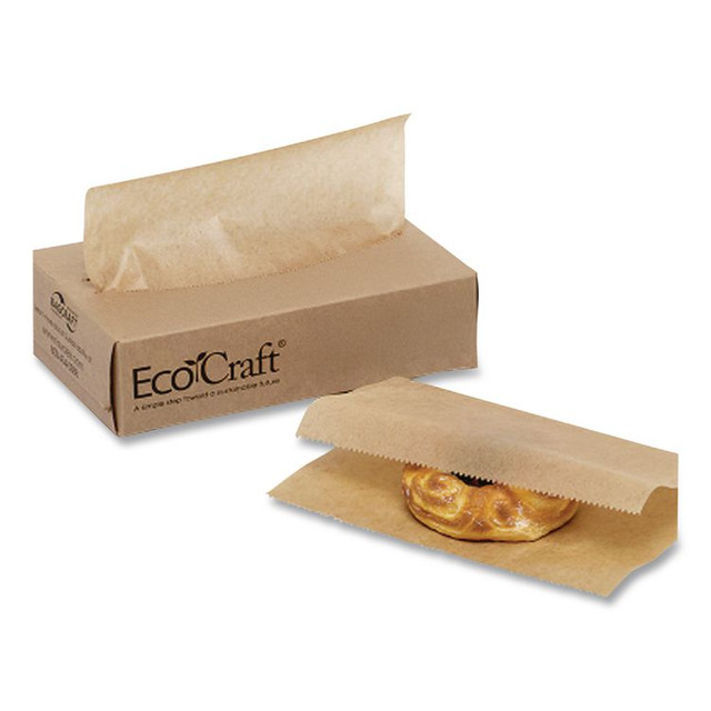 BAGCRAFT 010001 EcoCraft Interfolded Dry Wax Deli Sheets, 6 x 10.75, Natural, 1,000/Box, 10 Boxes/Carton