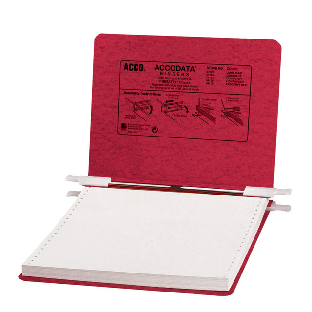 ACCO BRANDS USA, LLC A7026029A Wilson Jones Presstex Pressboard Data Binder, Red