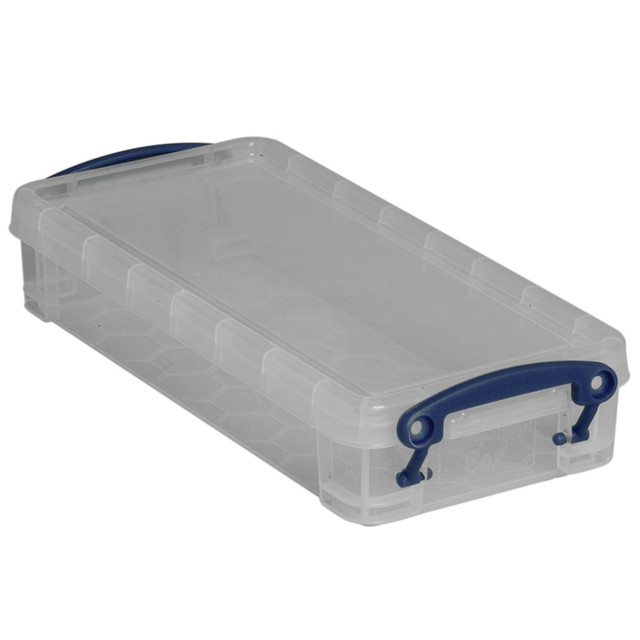 REALLY USEFUL PRODUCTS LTD 0.55C Really Useful Box Plastic Storage Container With Built-In Handles And Snap Lid, 0.55 Liter, 8 1/2in x 4in x 1 3/4in, Clear REALLY USEFUL PRODUCTS LTD 0.55C Really Useful Box Plastic Storage Container With Built-In Handles And Snap Lid, 0.55 Liter, 8 1/2in x 4in x 1 3/4in, Clear