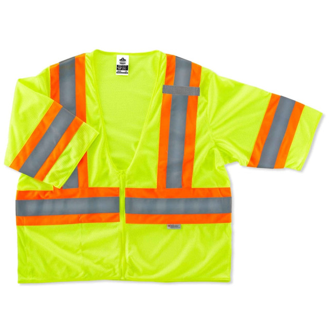 ERGODYNE CORPORATION 22187 Ergodyne GloWear Safety Vest, 2-Tone, Type-R Class 3, XX-Large/3X, Lime, 8330Z