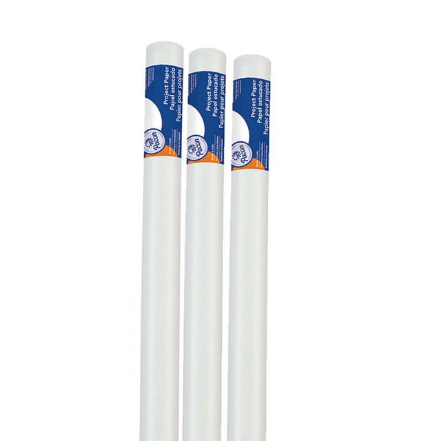 EDUCATORS RESOURCE PAC5031-3 Pacon Project Paper Rolls, 24in x 30ft, White, Set Of 3 Rolls EDUCATORS RESOURCE PAC5031-3 Pacon Project Paper Rolls, 24in x 30ft, White, Set Of 3 Rolls