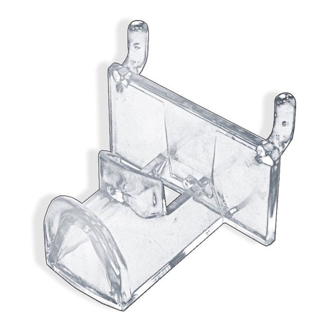 AZAR DISPLAYS 700011  Plastic Eyeglass Holders For Pegboards, 2-1/4inH x 2-1/4inW x 1-3/4inD, Clear, Pack Of 25 Eyeglass Holders