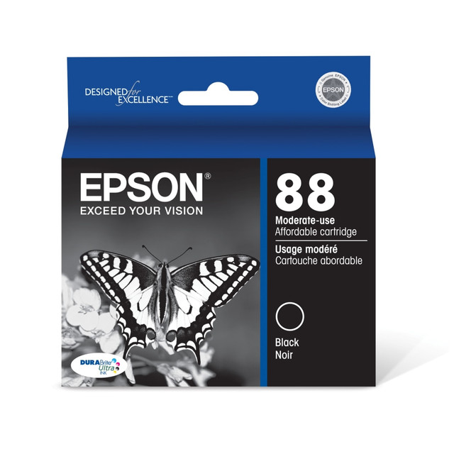 EPSON AMERICA INC. T088120-S Epson 88 DuraBrite Ultra Black Ink Cartridge, T088120-S EPSON AMERICA INC. T088120-S Epson 88 DuraBrite Ultra Black Ink Cartridge, T088120-S