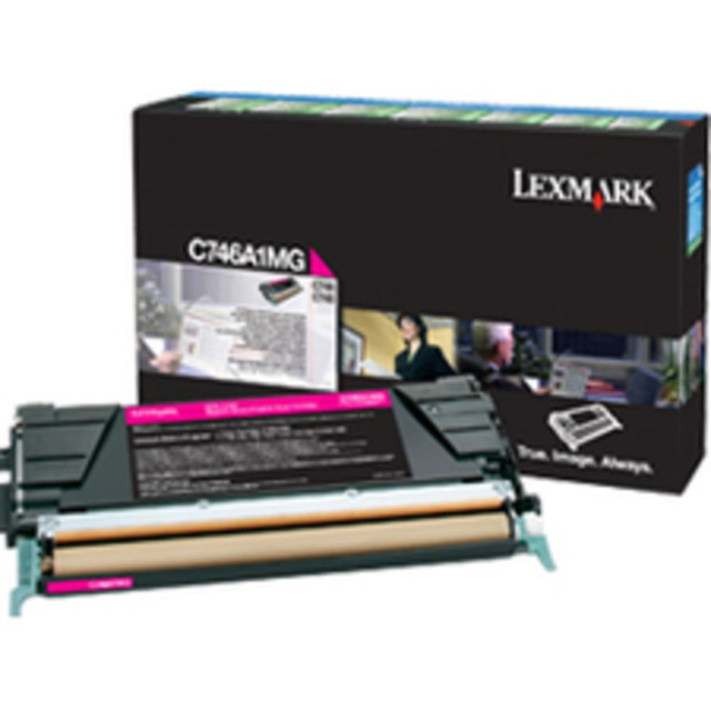 LEXMARK INTERNATIONAL, INC. Lexmark C746A4MG  Laser Toner Cartridge - Return Program - Magenta - 1 Each - 6000 Pages