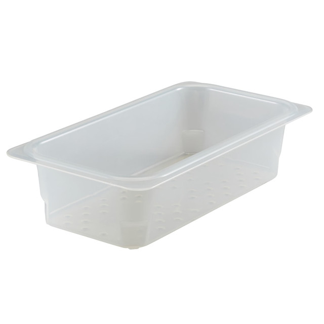 CAMBRO MFG. CO. 33CLRPP190 Cambro Translucent GN 1/3 Colander Pans, 3inH x 6-15/16inW x 12-3/4inD, Pack Of 6 Colanders